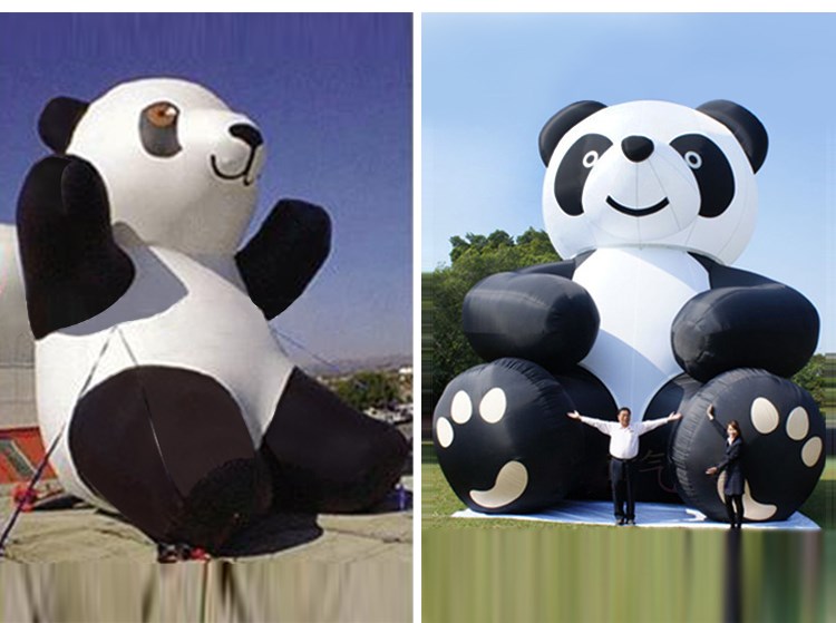 兰州充气熊猫展示