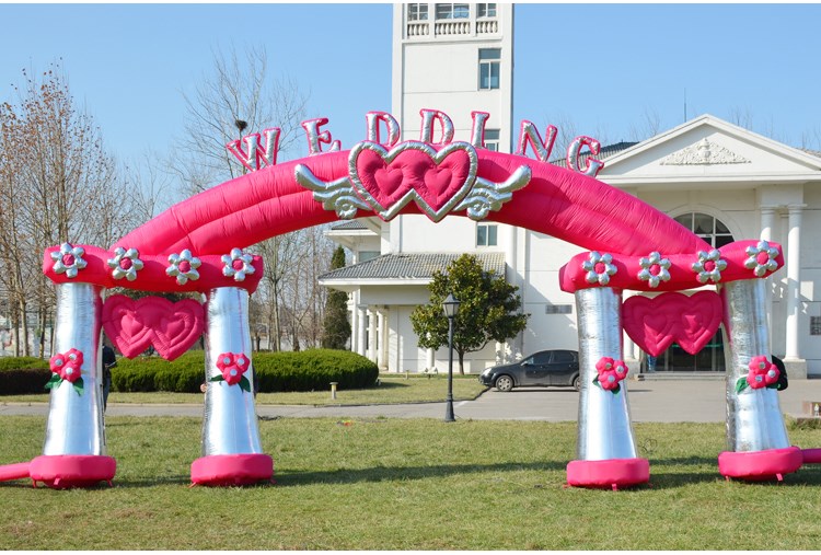 兰州粉色婚庆拱门