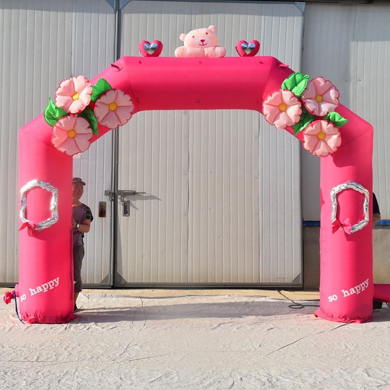 兰州粉色婚礼拱门